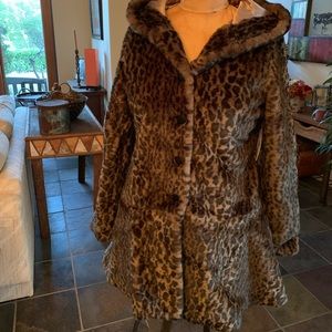 COPY - Free People leopard print faux fur coat ja…